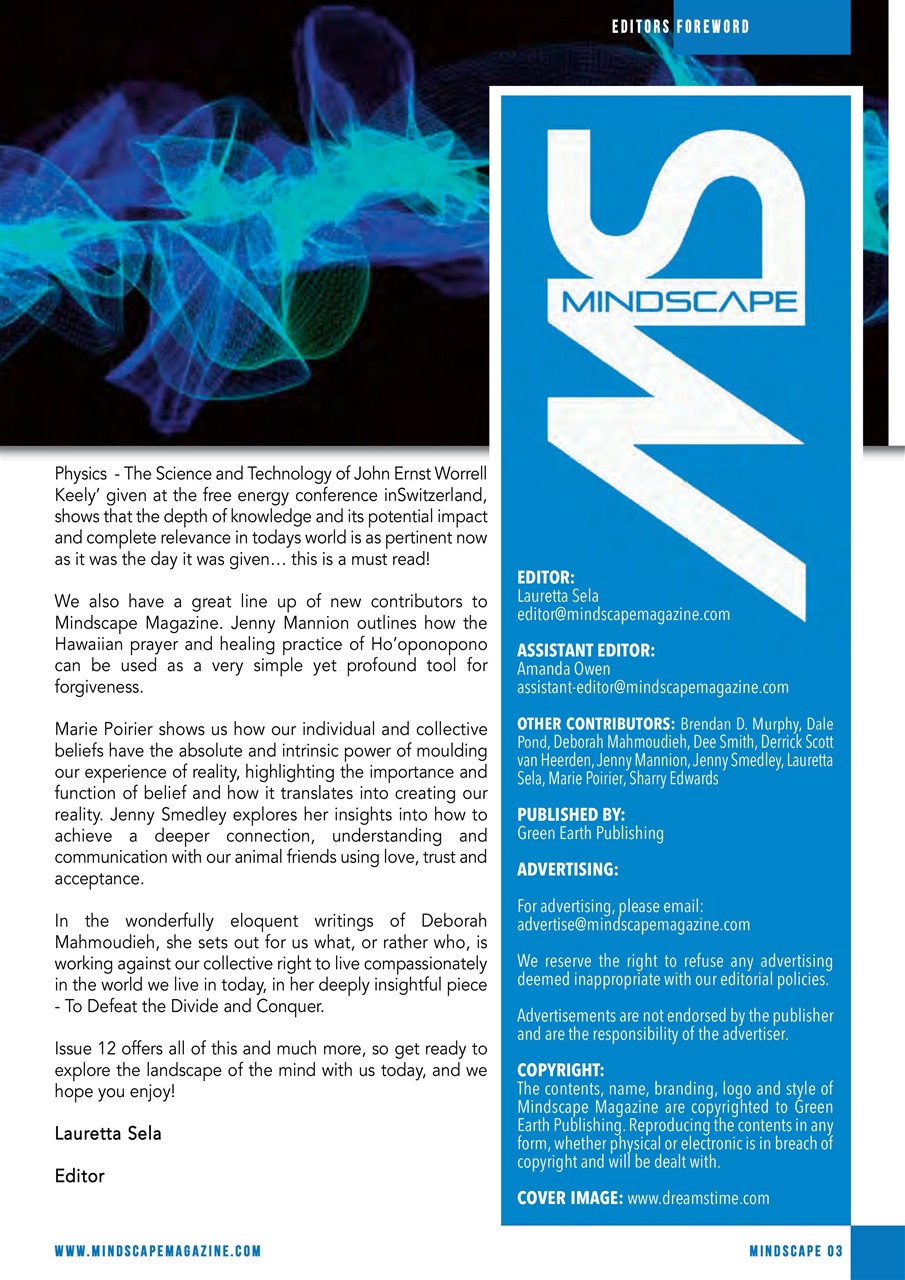 Mindscape Magazine Preview Pages