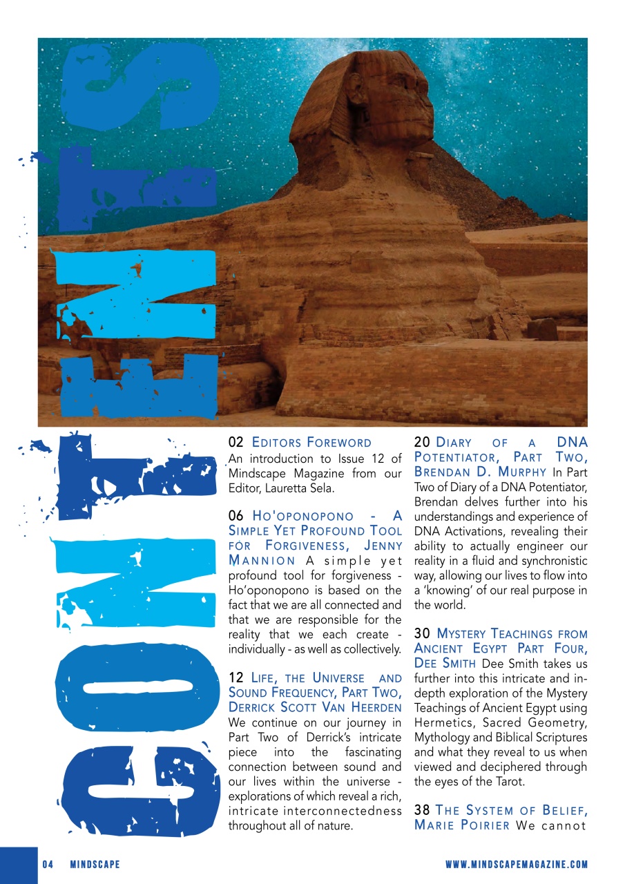 Mindscape Magazine Preview Pages