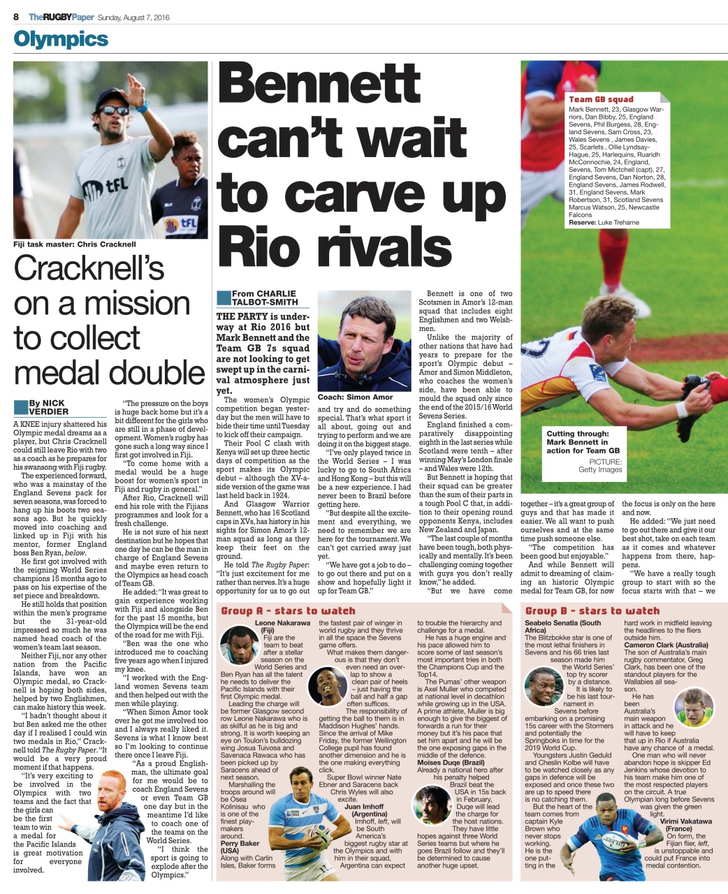 The Rugby Paper Preview Pages