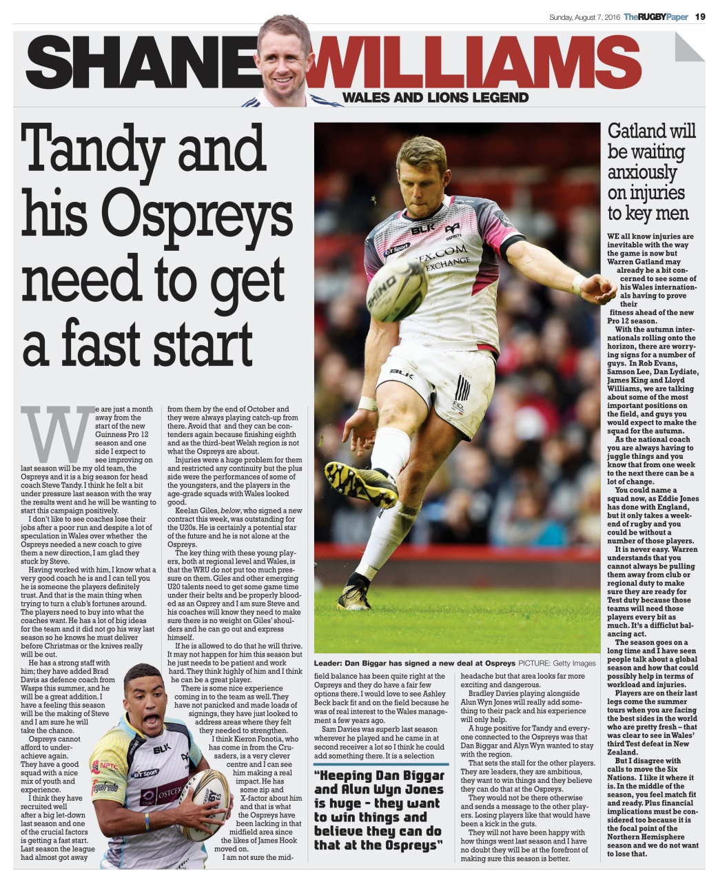 The Rugby Paper Preview Pages