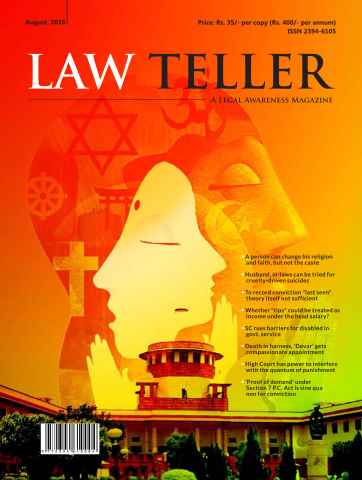 Lawteller – A Legal Awareness Magazine issue August 2016
