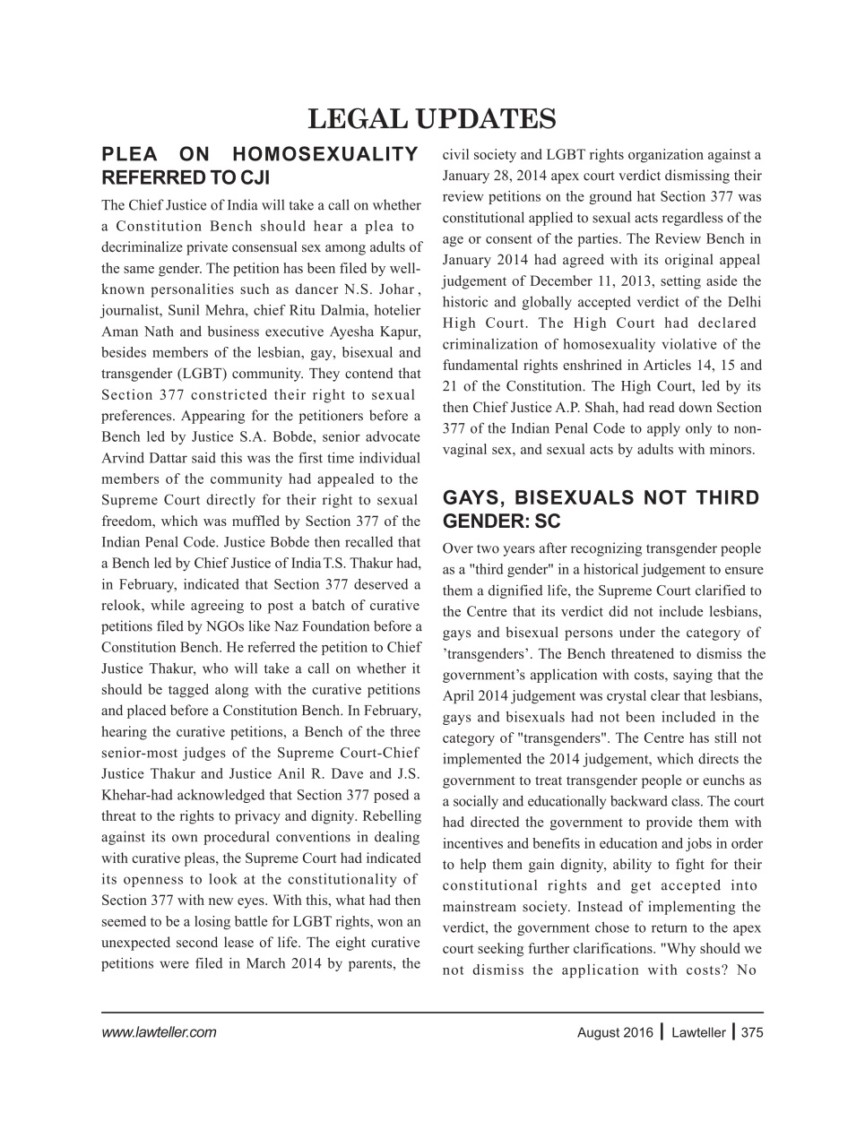 Lawteller – A Legal Awareness Magazine Preview Pages