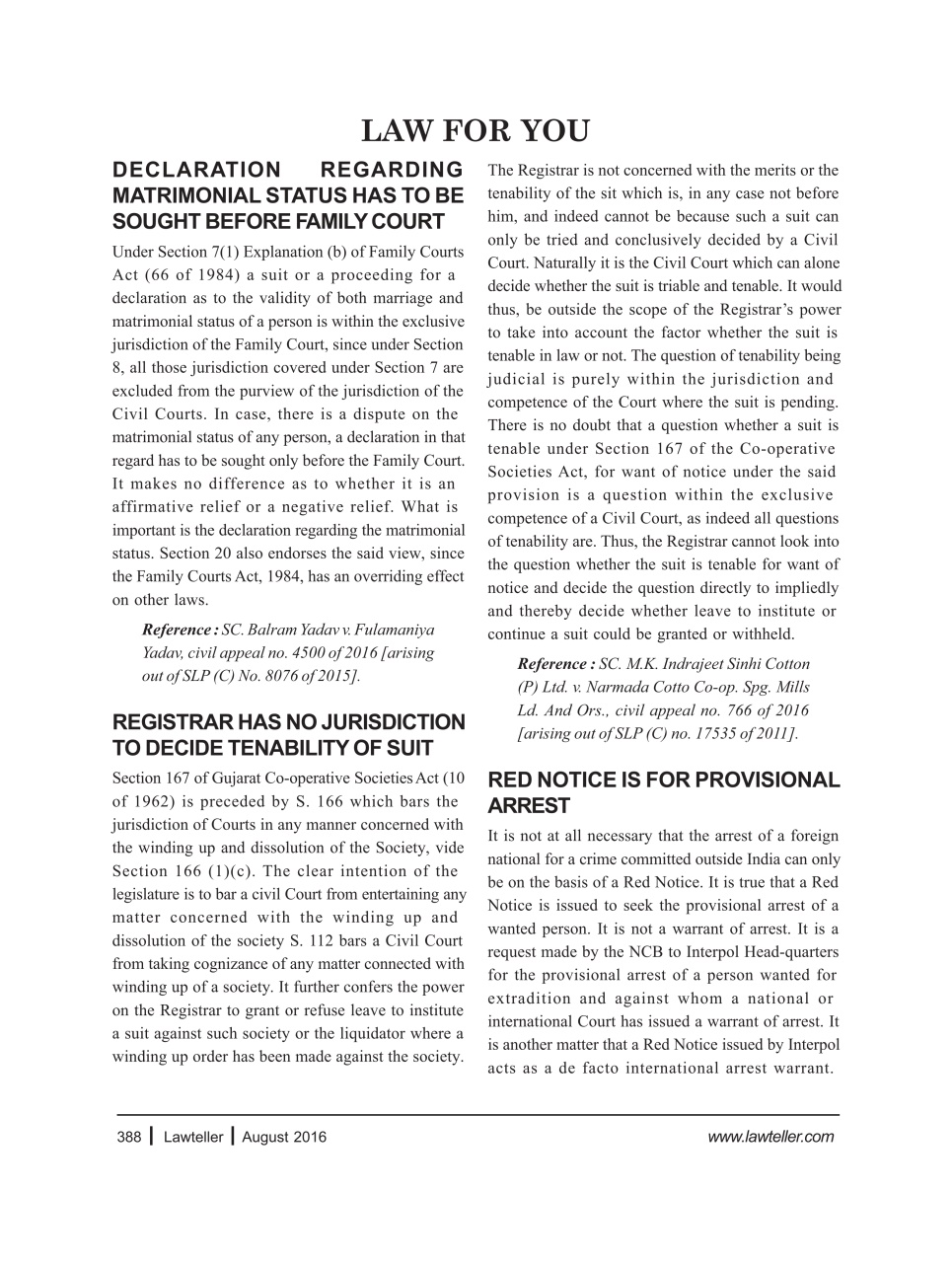 Lawteller – A Legal Awareness Magazine Preview Pages