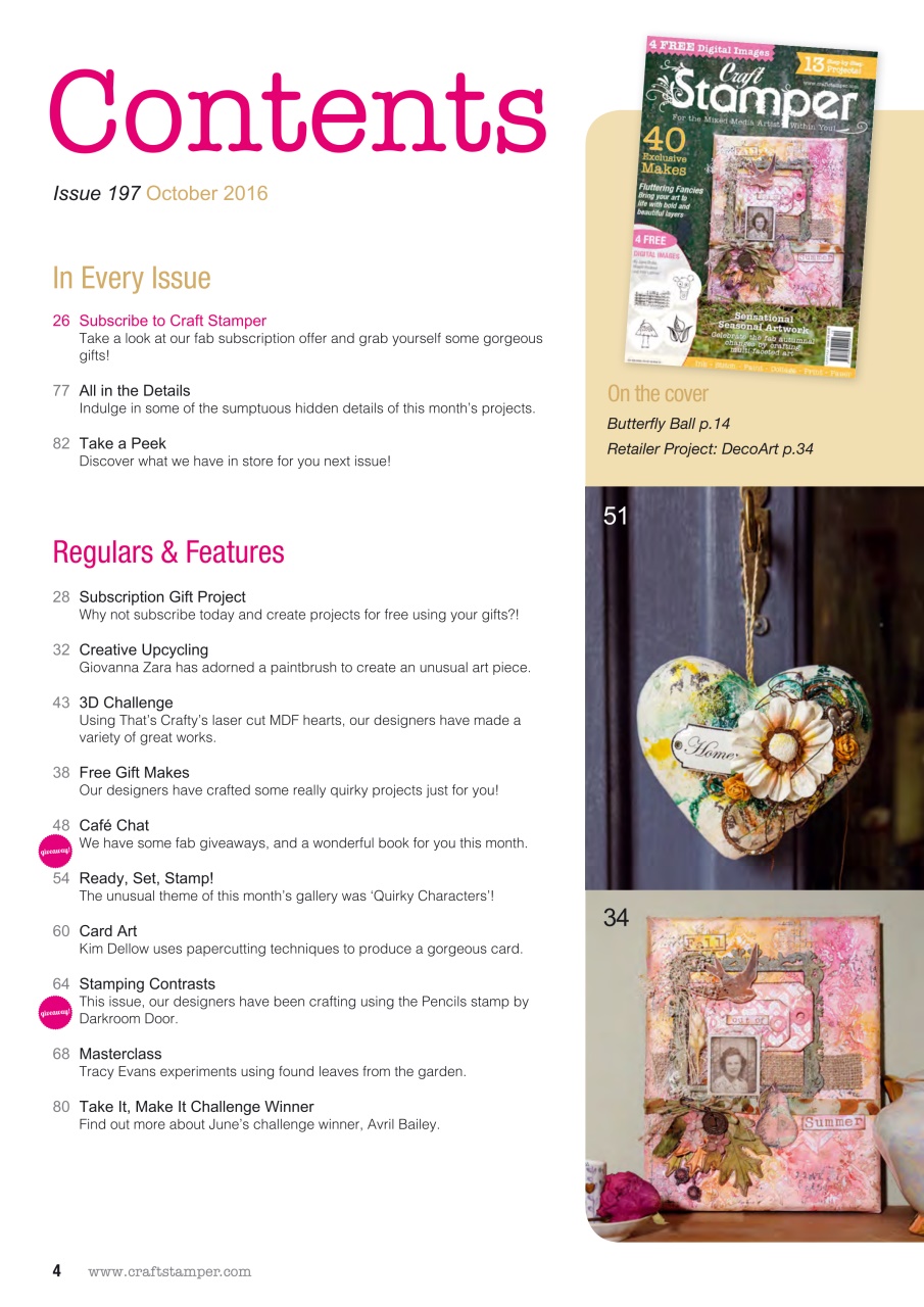Craft Stamper Preview Pages