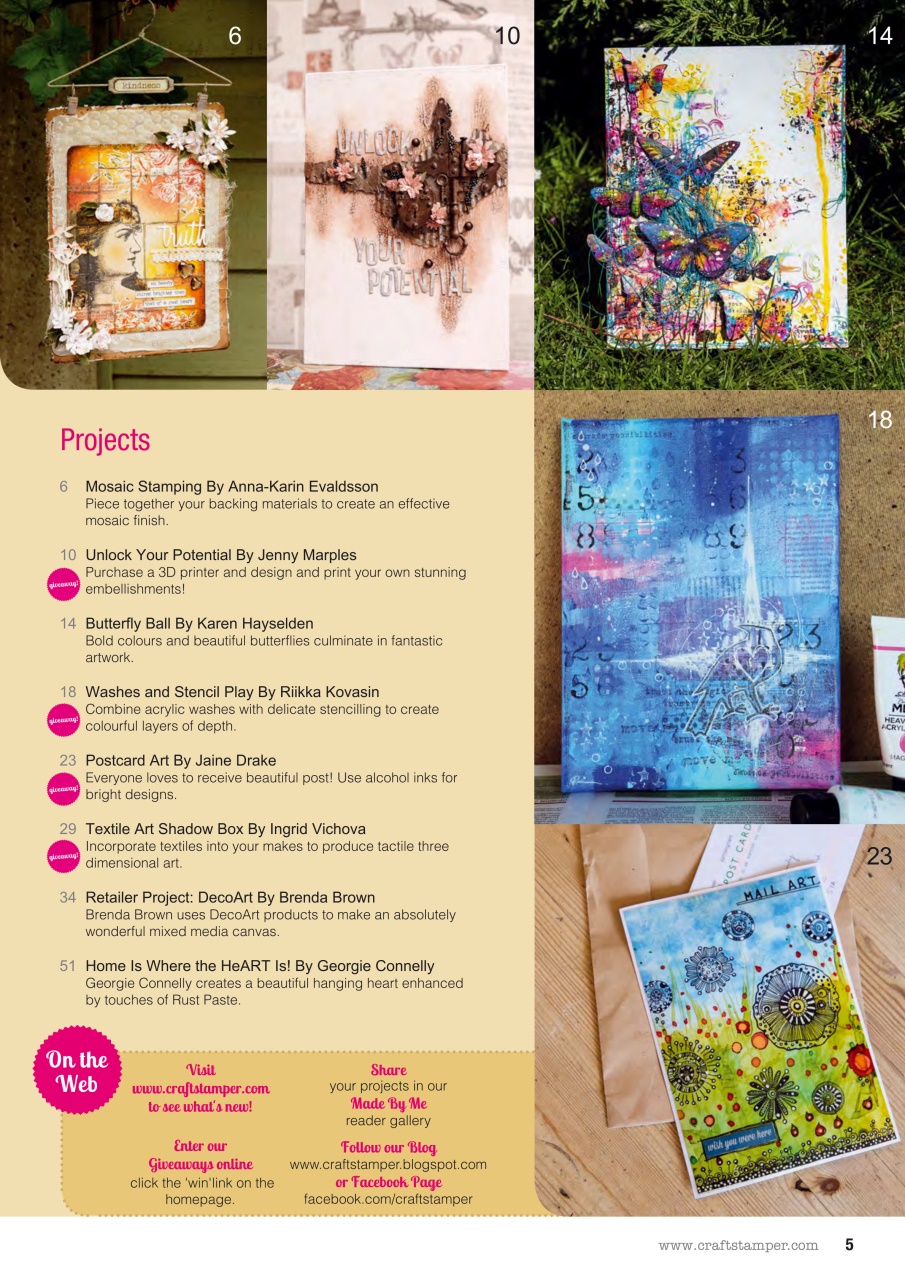 Craft Stamper Preview Pages