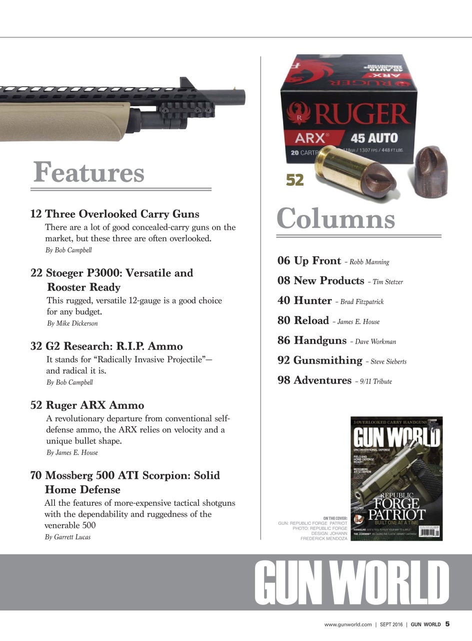 Gun World Preview Pages