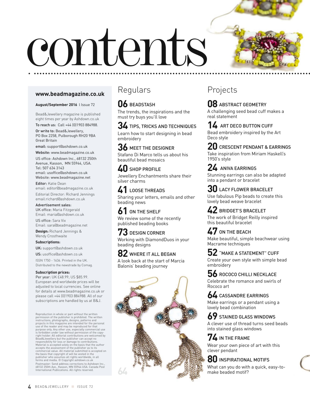 Bead & Jewellery Magazine Preview Pages