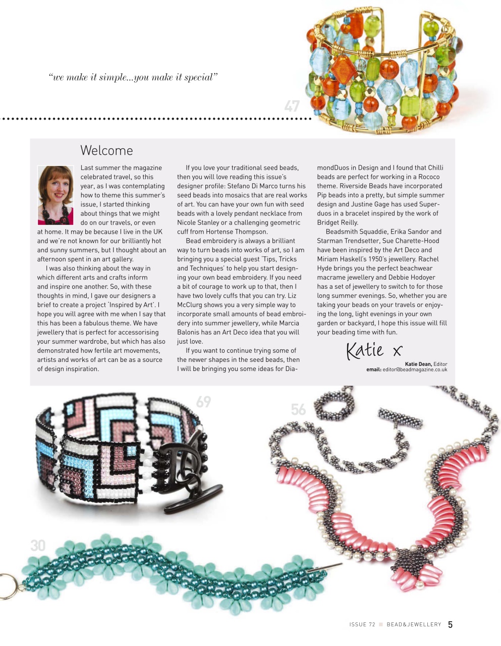 Bead & Jewellery Magazine Preview Pages