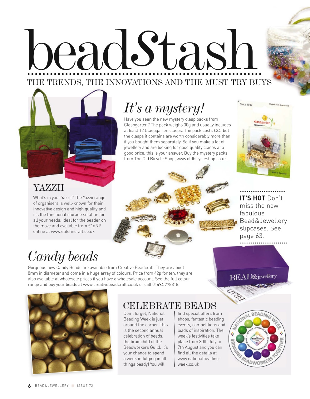 Bead & Jewellery Magazine Preview Pages