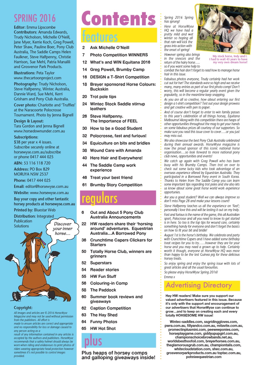 HorseWyse Magazine Preview Pages