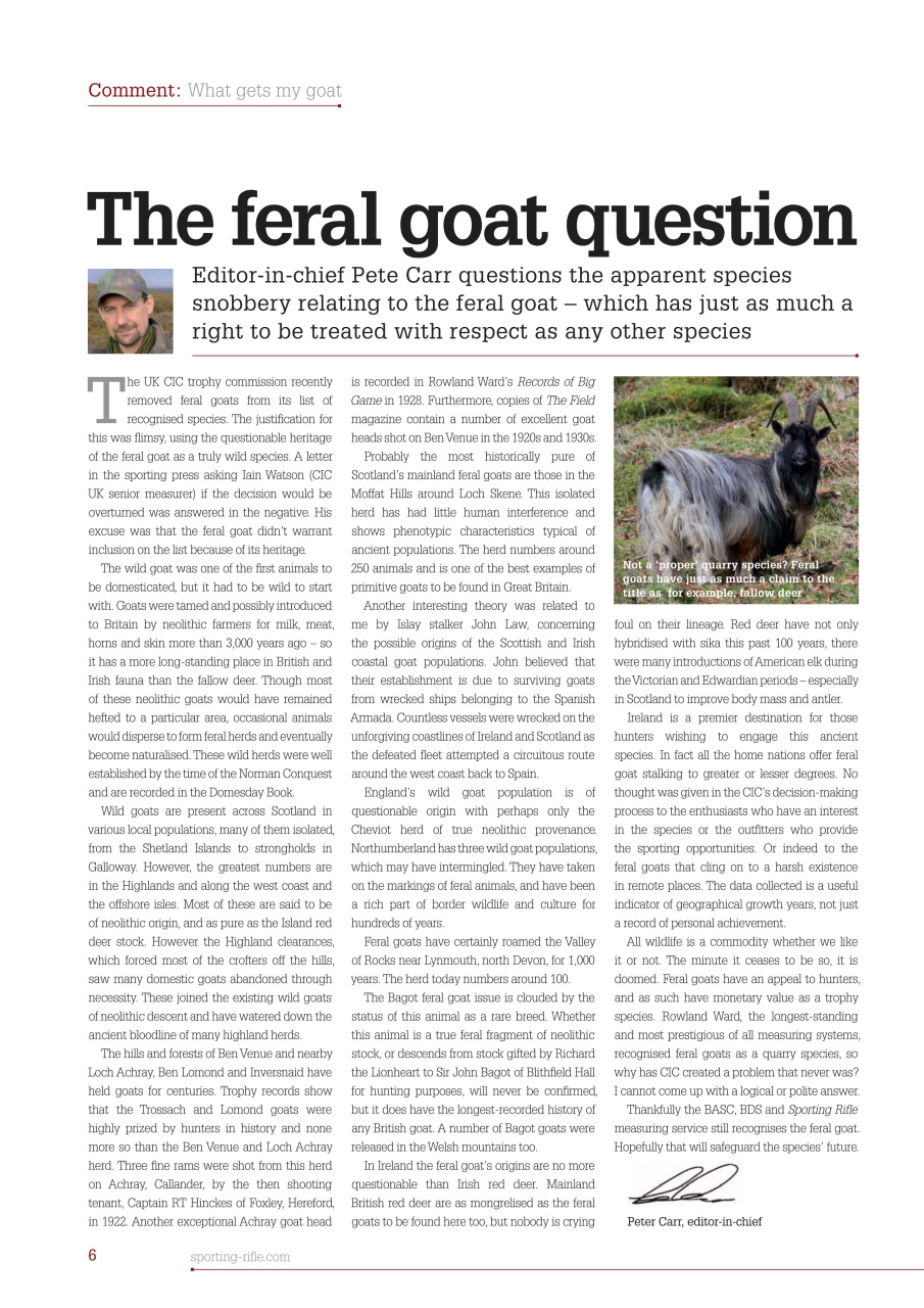 Sporting Rifle Preview Pages