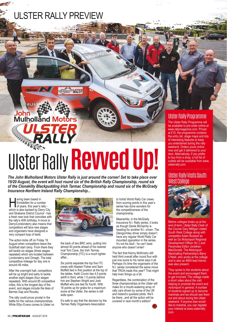 Pacenotes Rally magazine Preview Pages