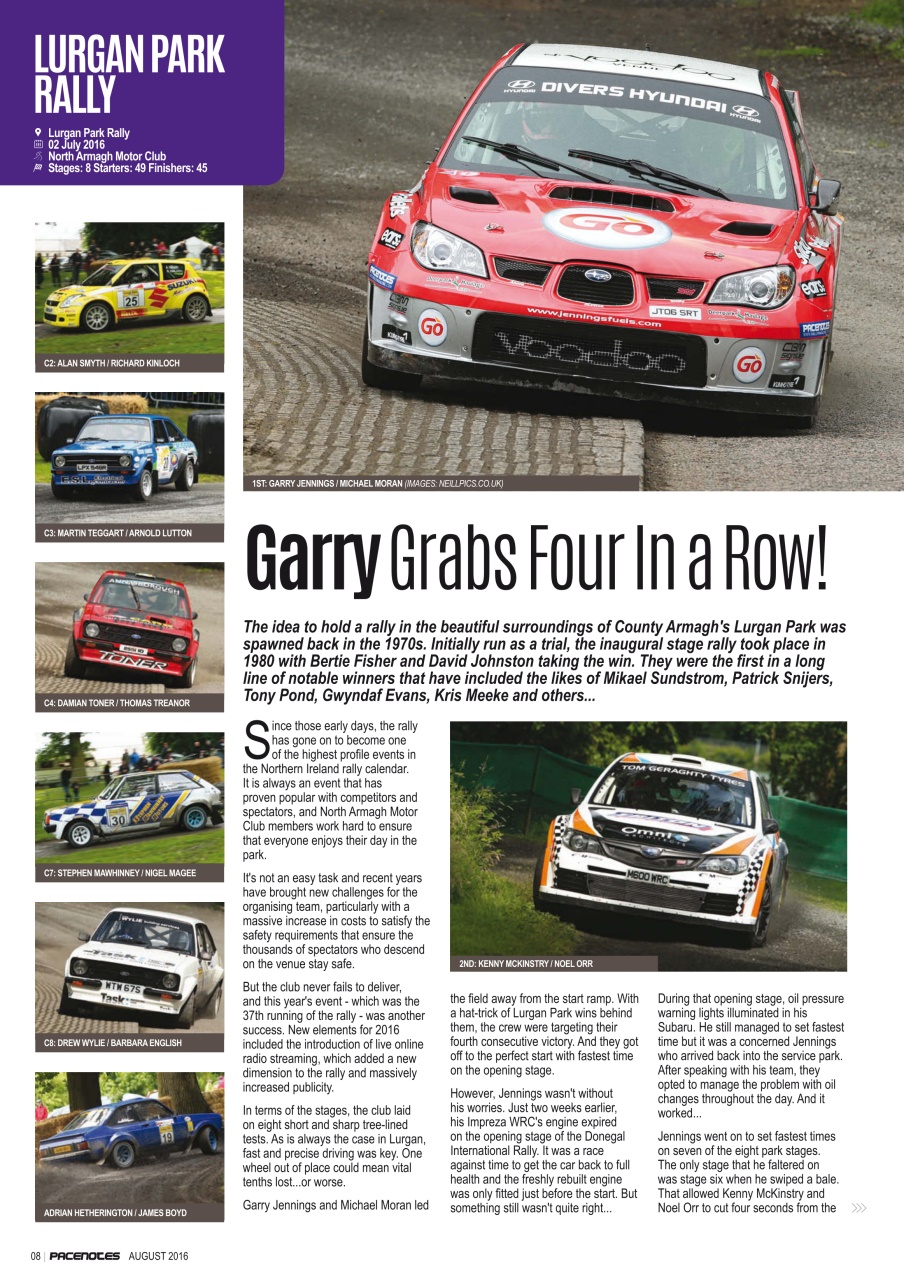 Pacenotes Rally magazine Preview Pages