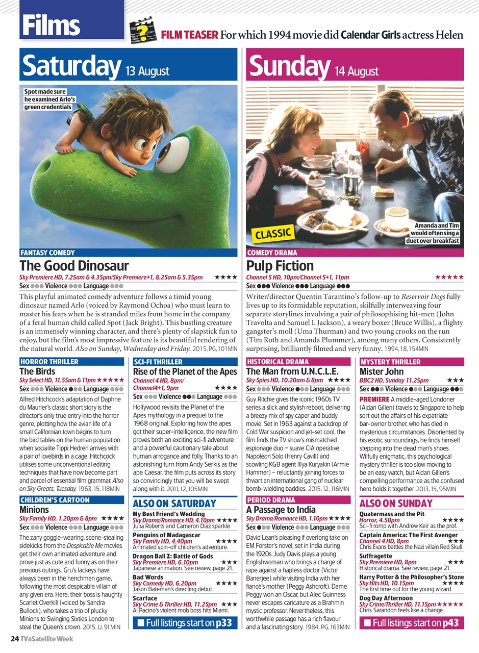 TV & Satellite Week Preview Pages