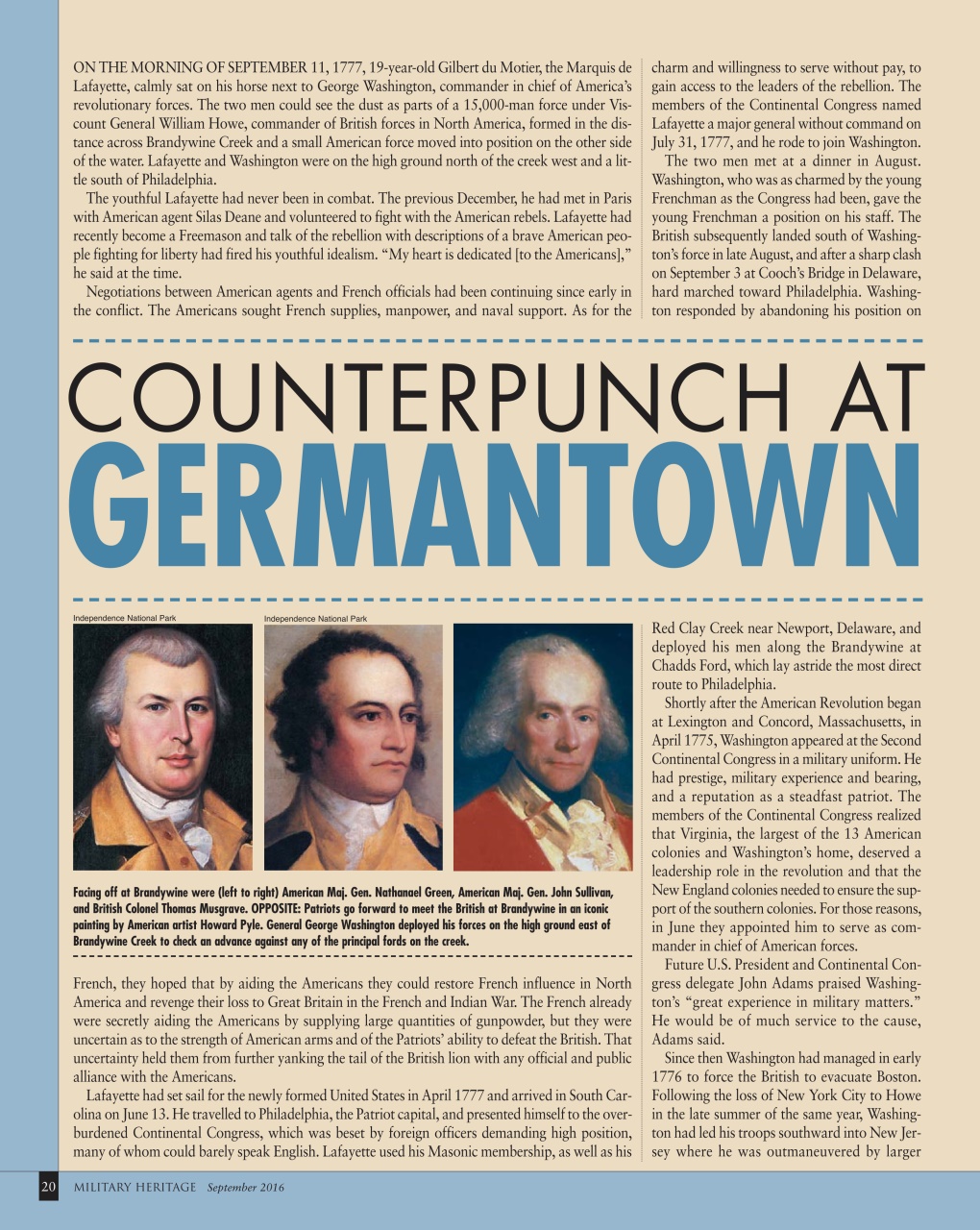 Military Heritage Preview Pages