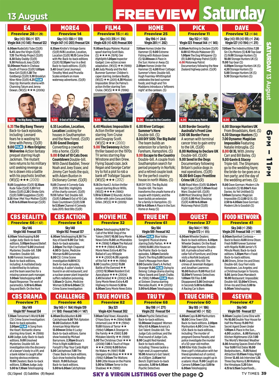 TV Times Preview Pages