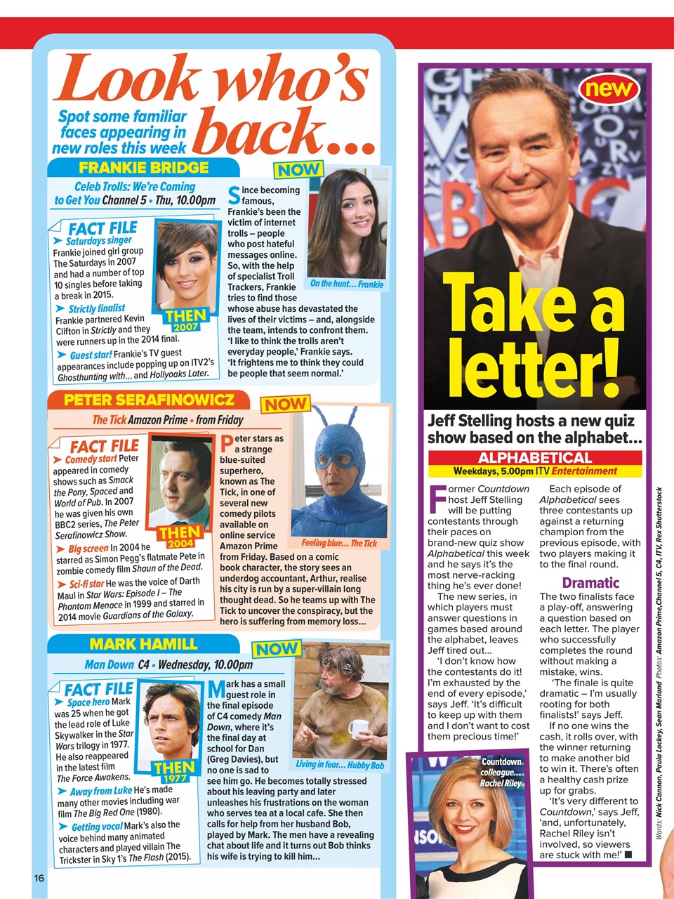 What's on TV Preview Pages