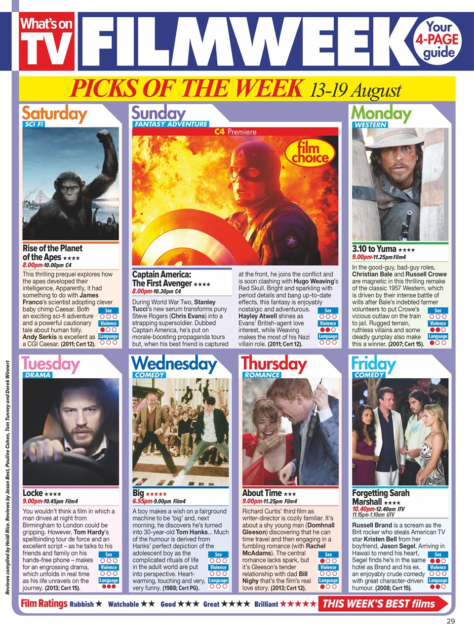 What's on TV Preview Pages