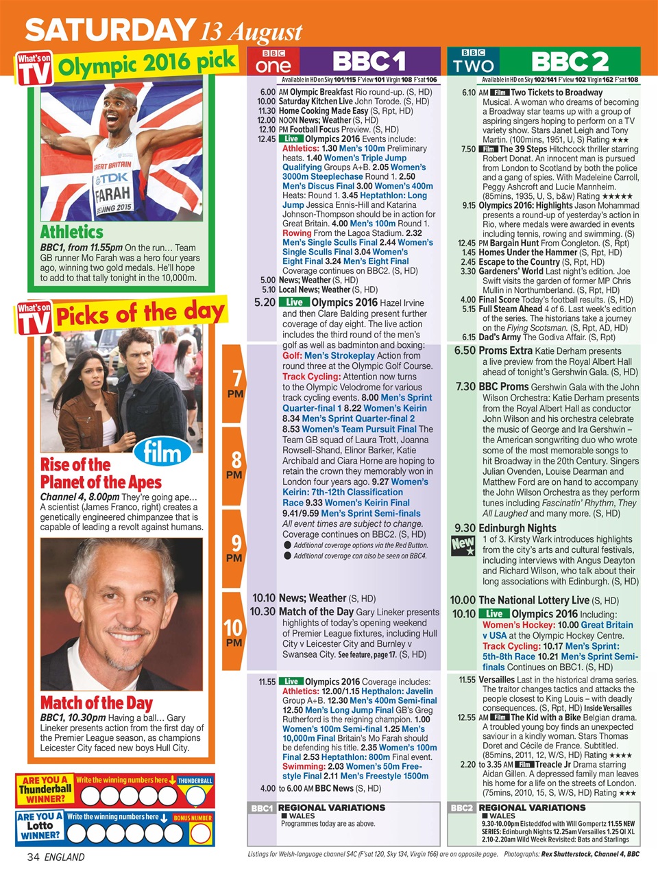 What's on TV Preview Pages