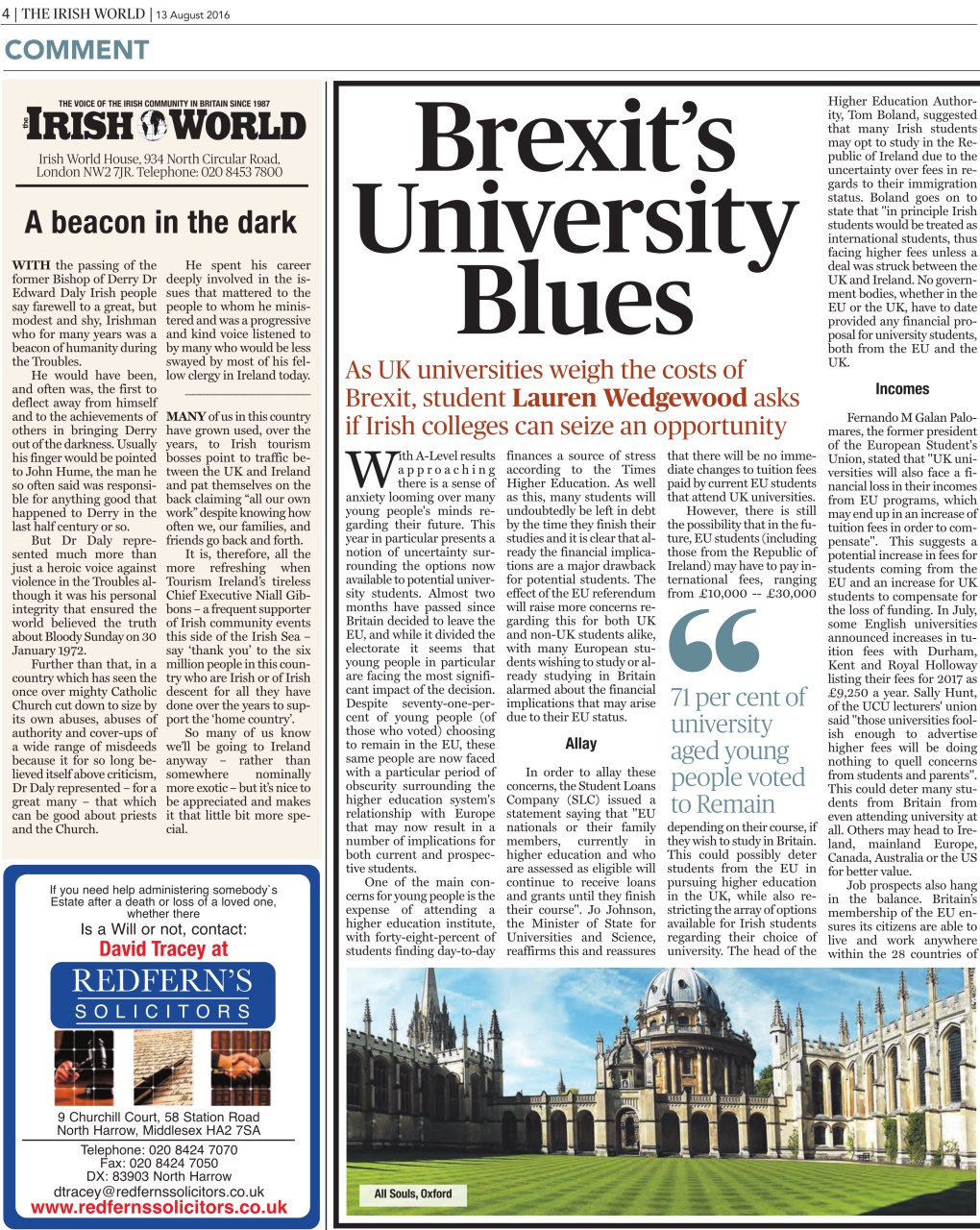 Irish World Preview Pages