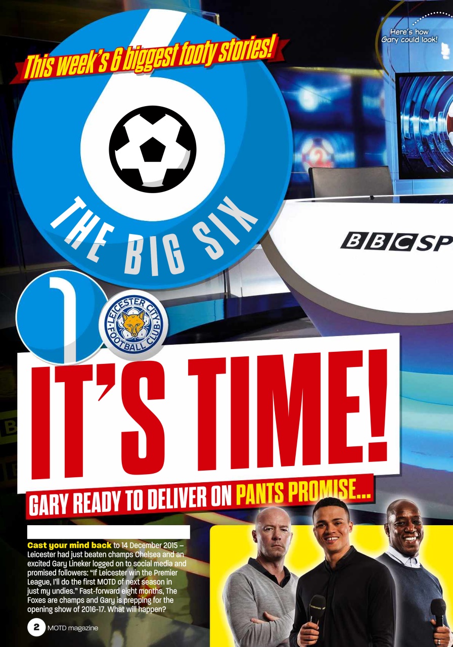 Match of the Day Preview Pages