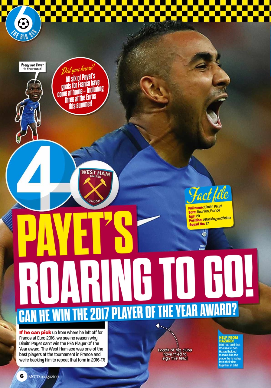 Match of the Day Preview Pages