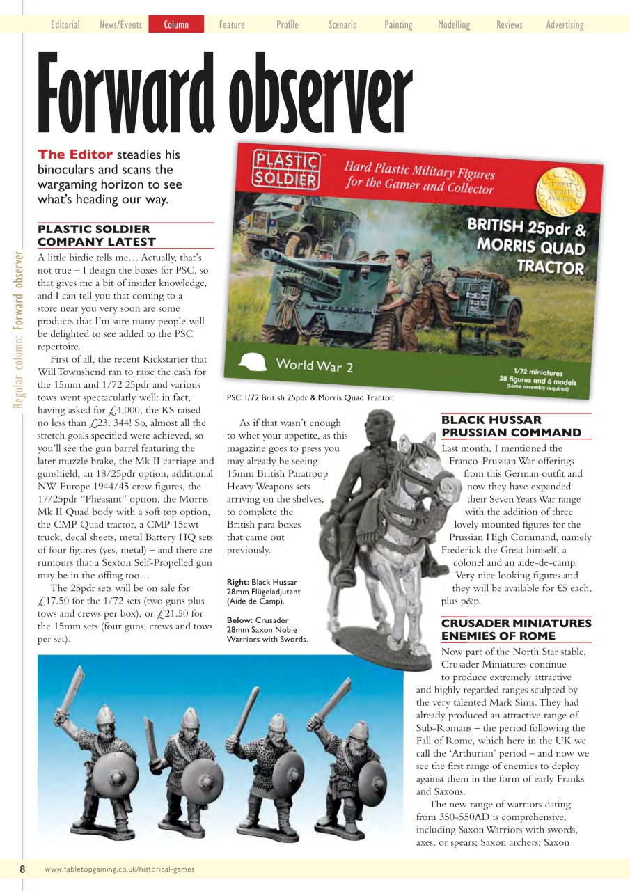 Miniature Wargames Preview Pages