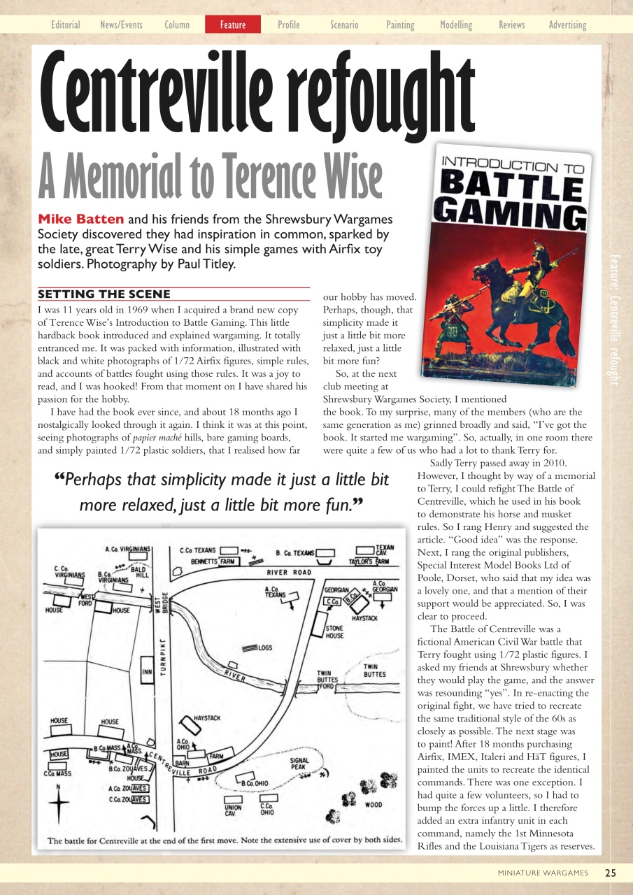 Miniature Wargames Preview Pages
