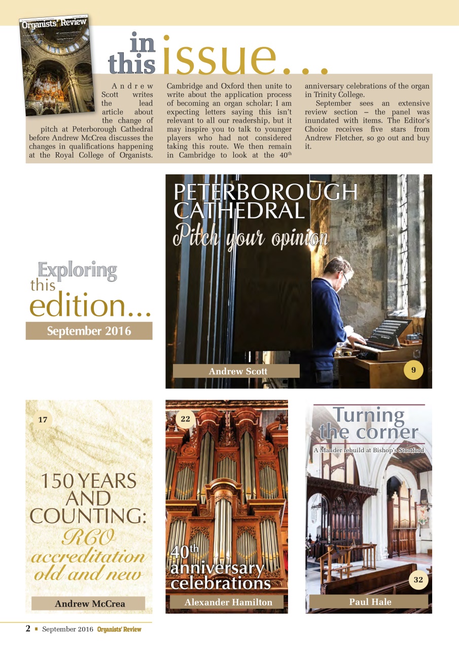 Organists' Review Preview Pages