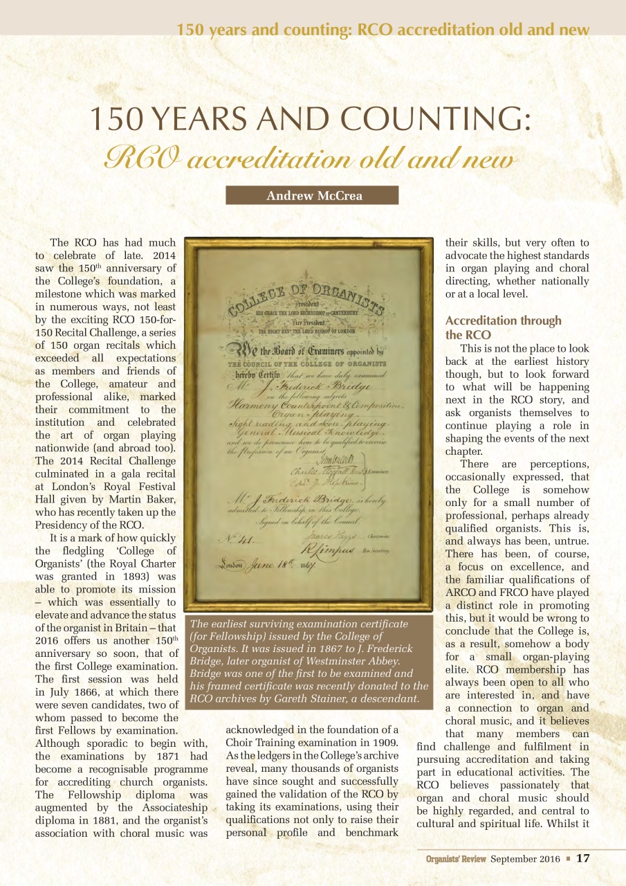 Organists' Review Preview Pages