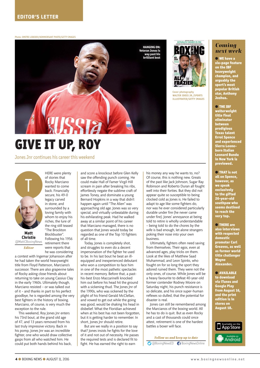Boxing News Preview Pages