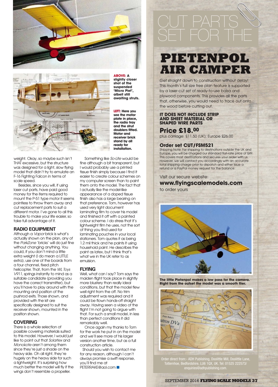 Flying Scale Models Preview Pages