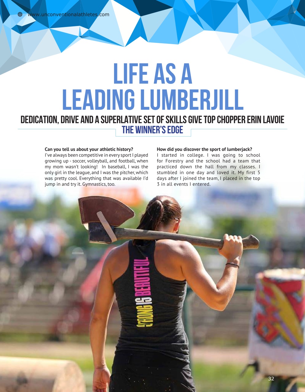 Unconventional Athletes Magazine Preview Pages