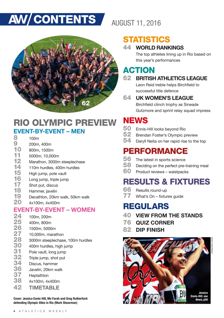 AW – Athletics Weekly Magazine Preview Pages