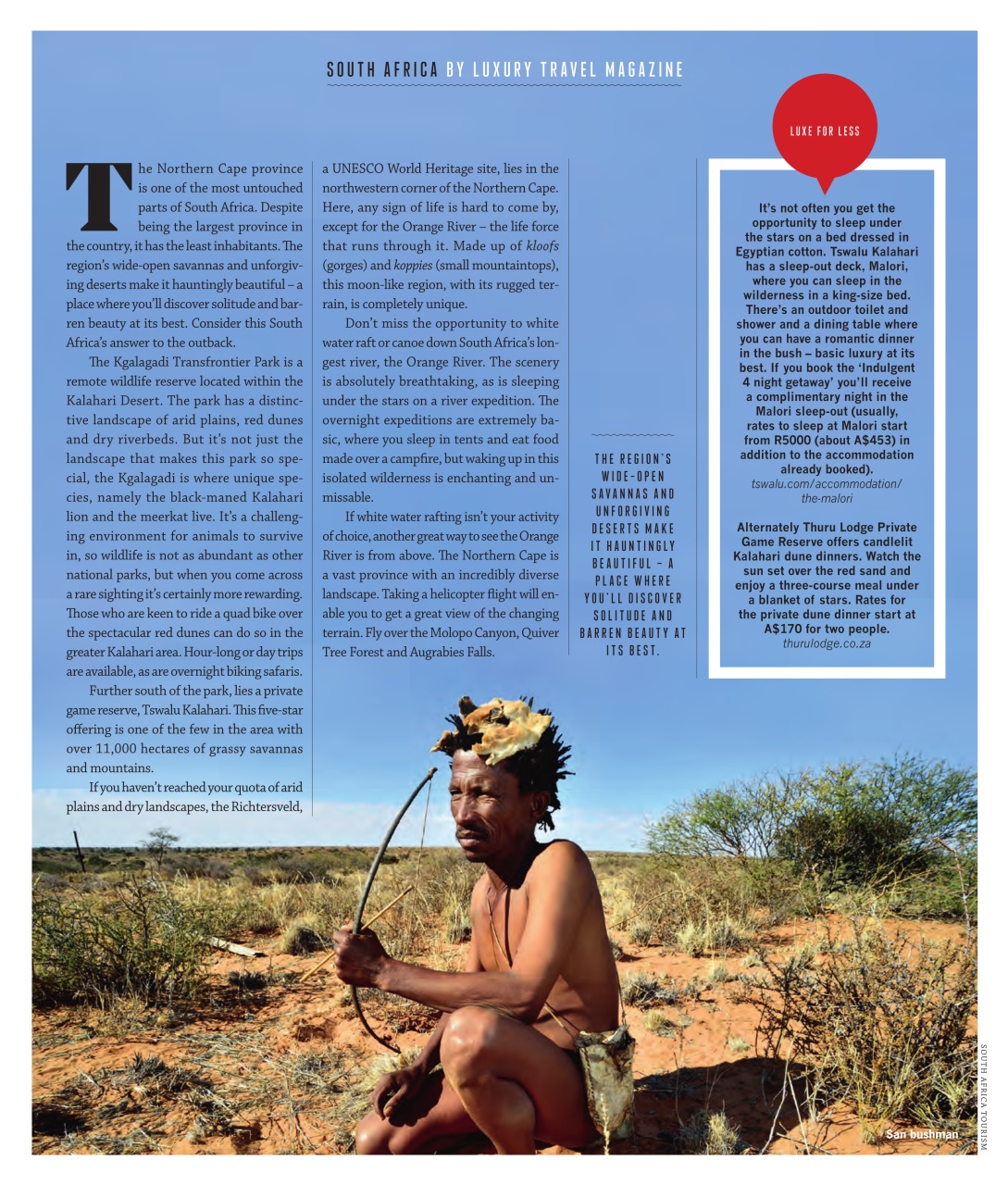 Luxury Travel Preview Pages