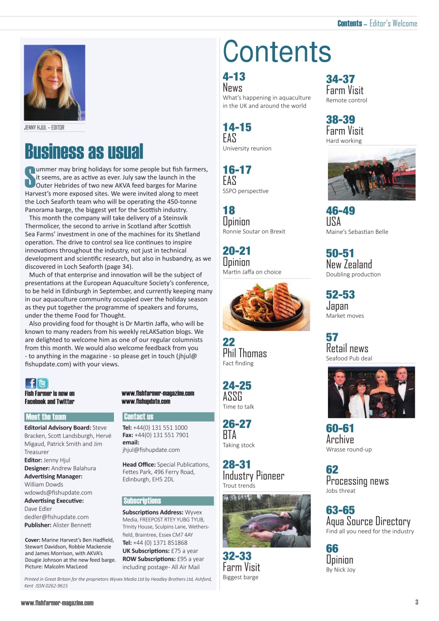 Fish Farmer Magazine Preview Pages