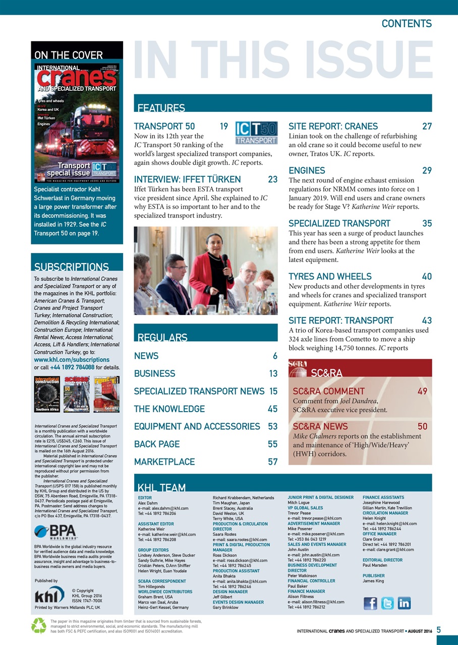 Int. Cranes and Specialized Transp Preview Pages