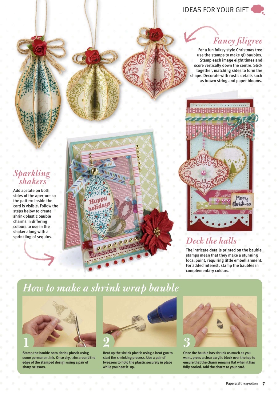 Papercraft Inspirations Preview Pages
