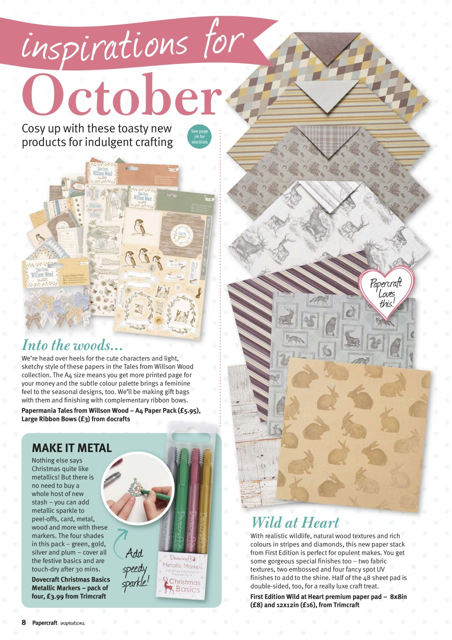 Papercraft Inspirations Preview Pages