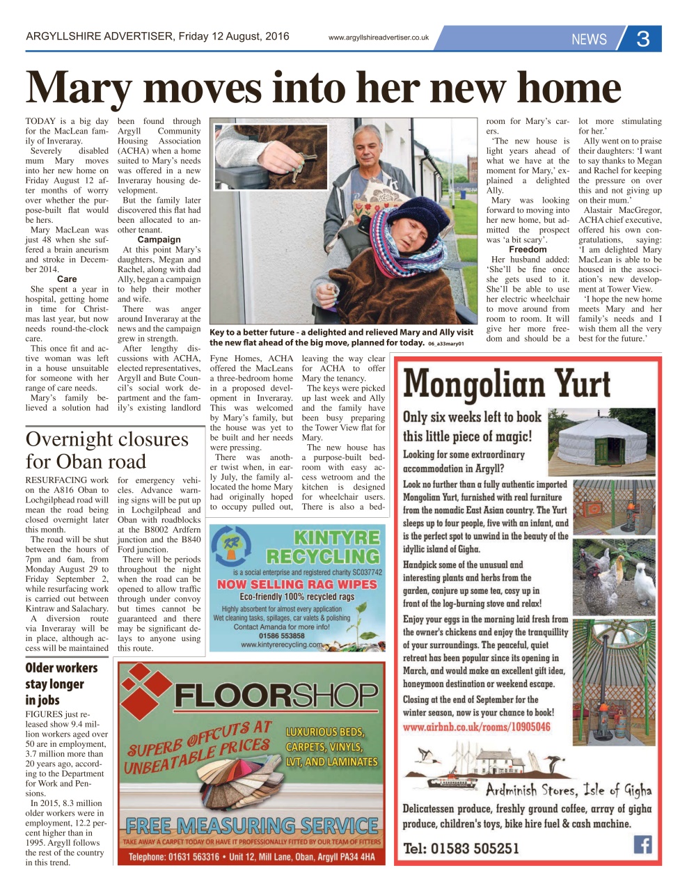 Argyllshire Advertiser Preview Pages
