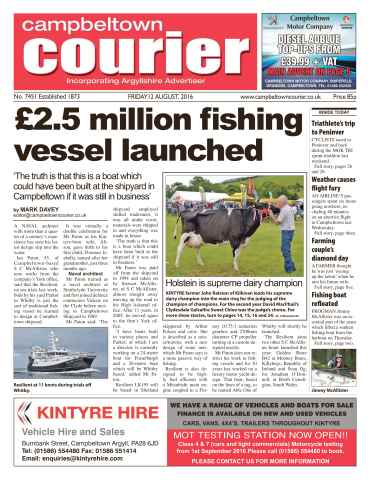 Campbeltown Courier issue 12th August 2016