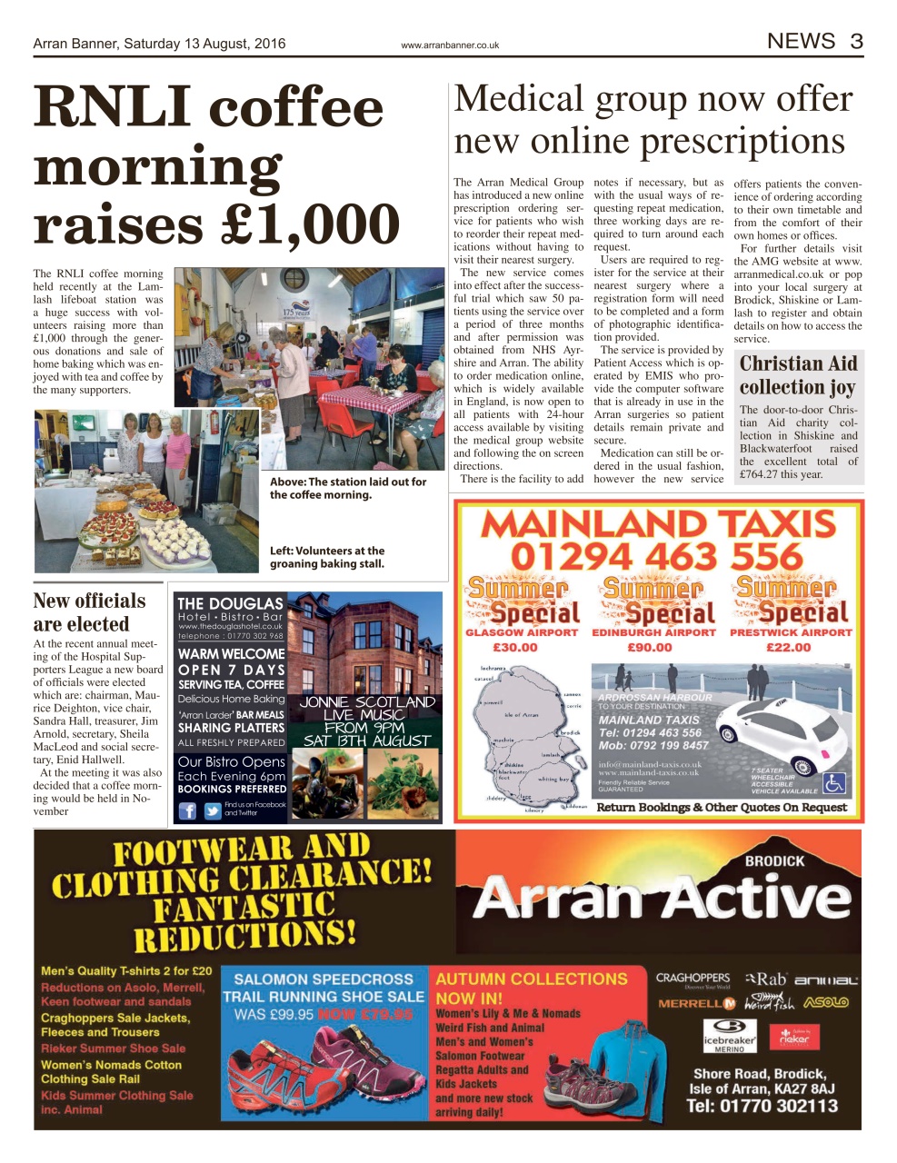 Arran Banner Preview Pages