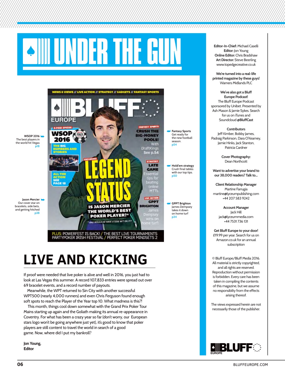 Bluff Europe Preview Pages