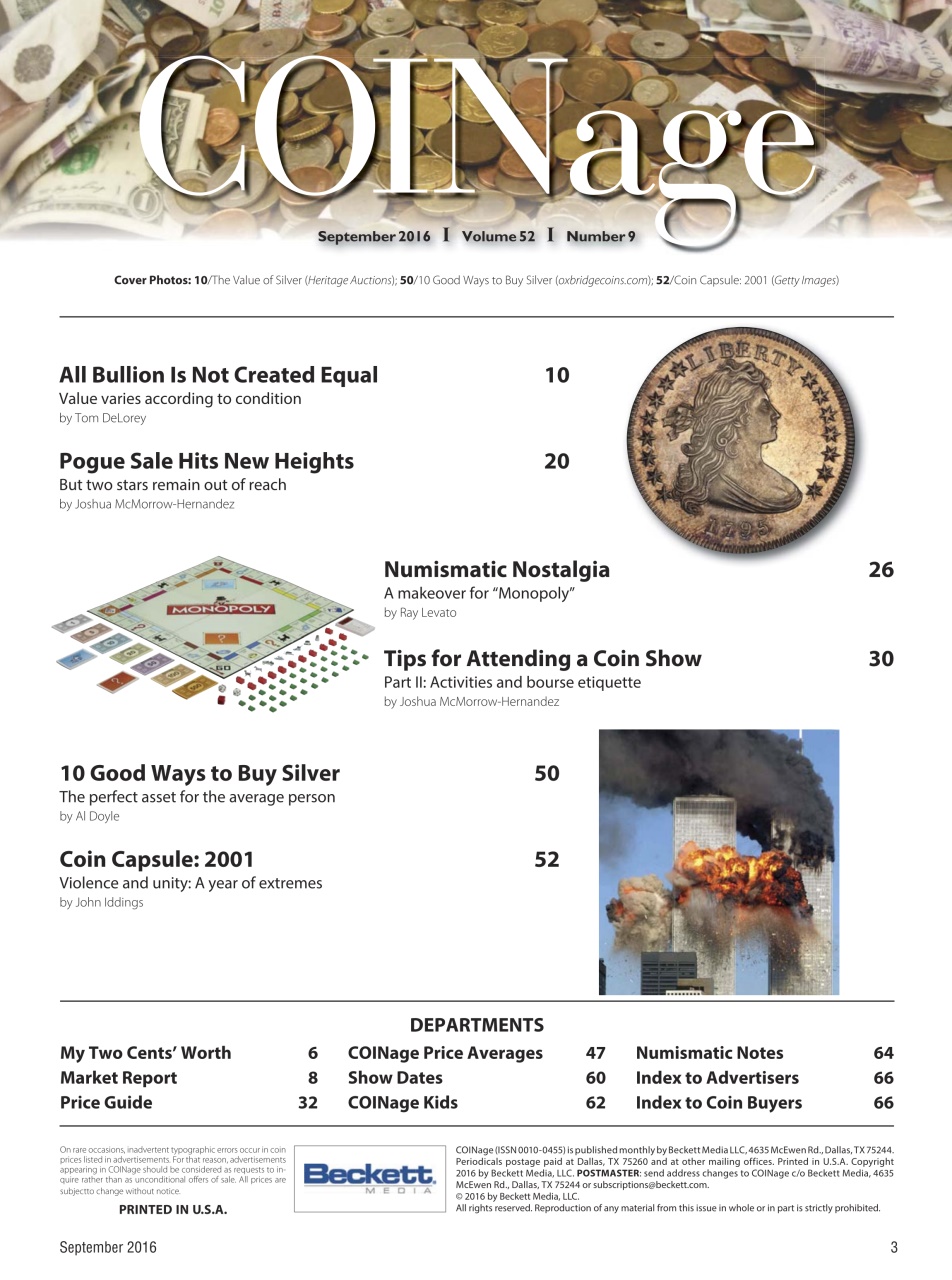 COINage Magazine Preview Pages