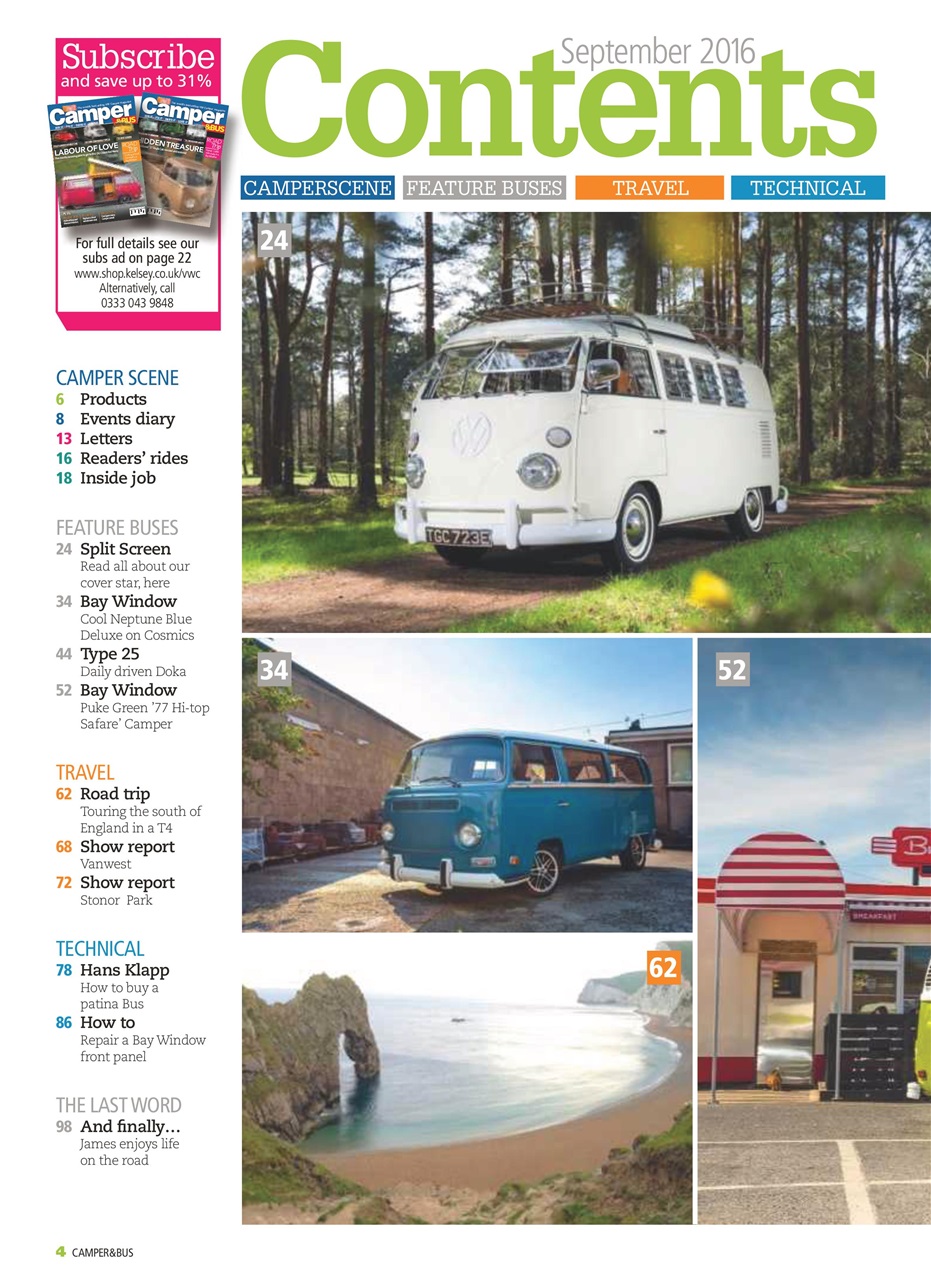 VW Camper Preview Pages