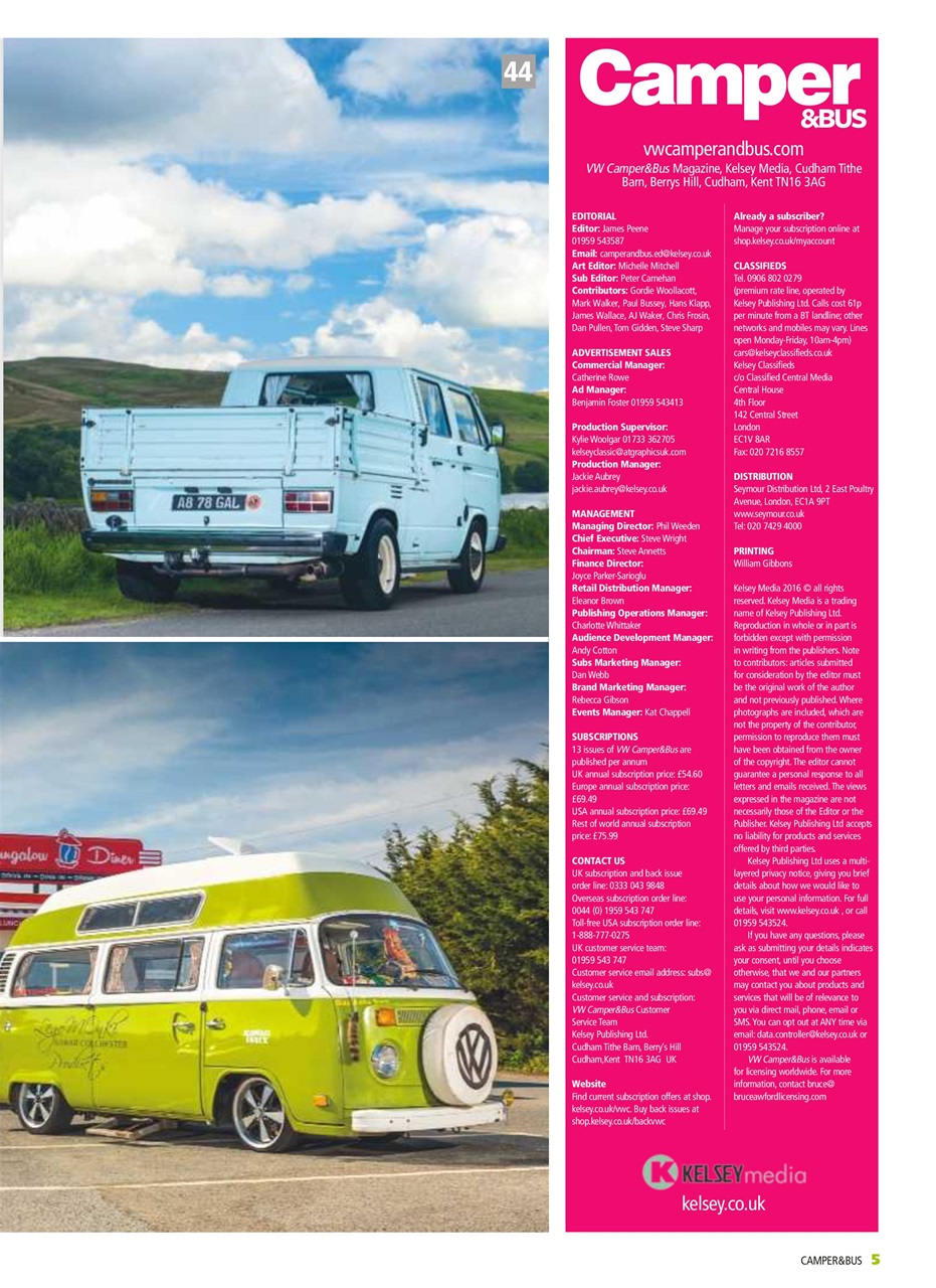 VW Camper Preview Pages