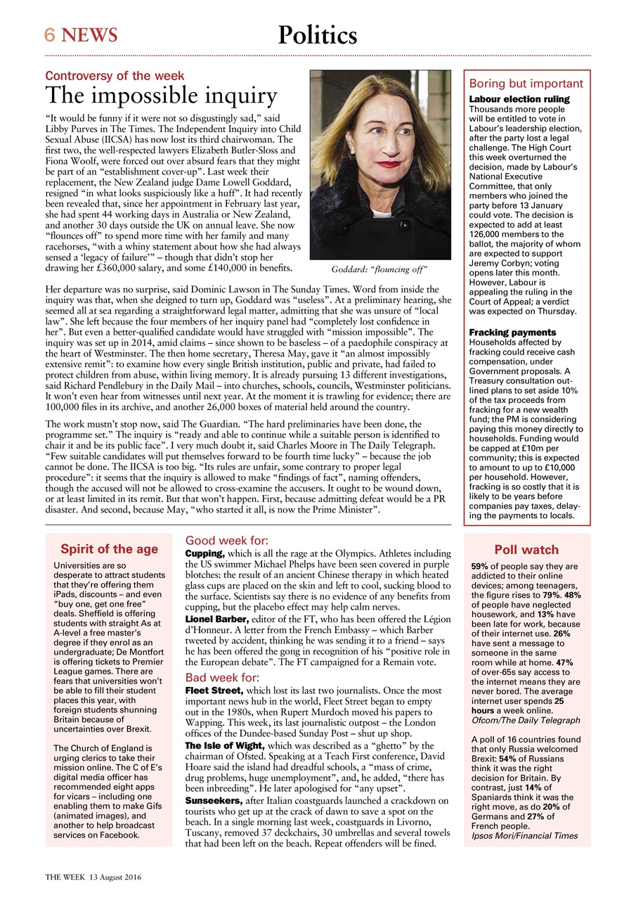 The Week Preview Pages