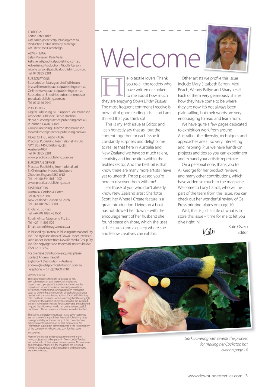 Down Under Textiles Preview Pages