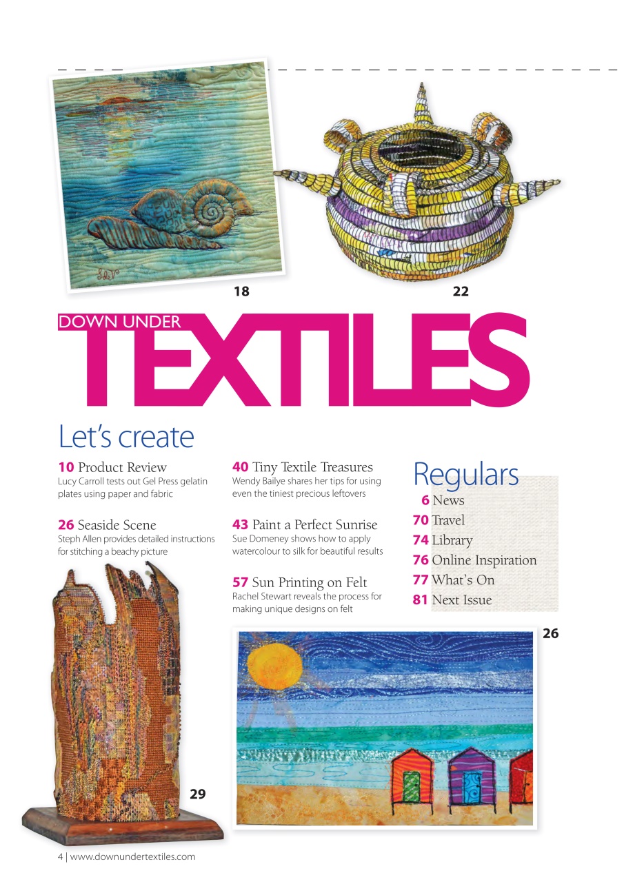 Down Under Textiles Preview Pages