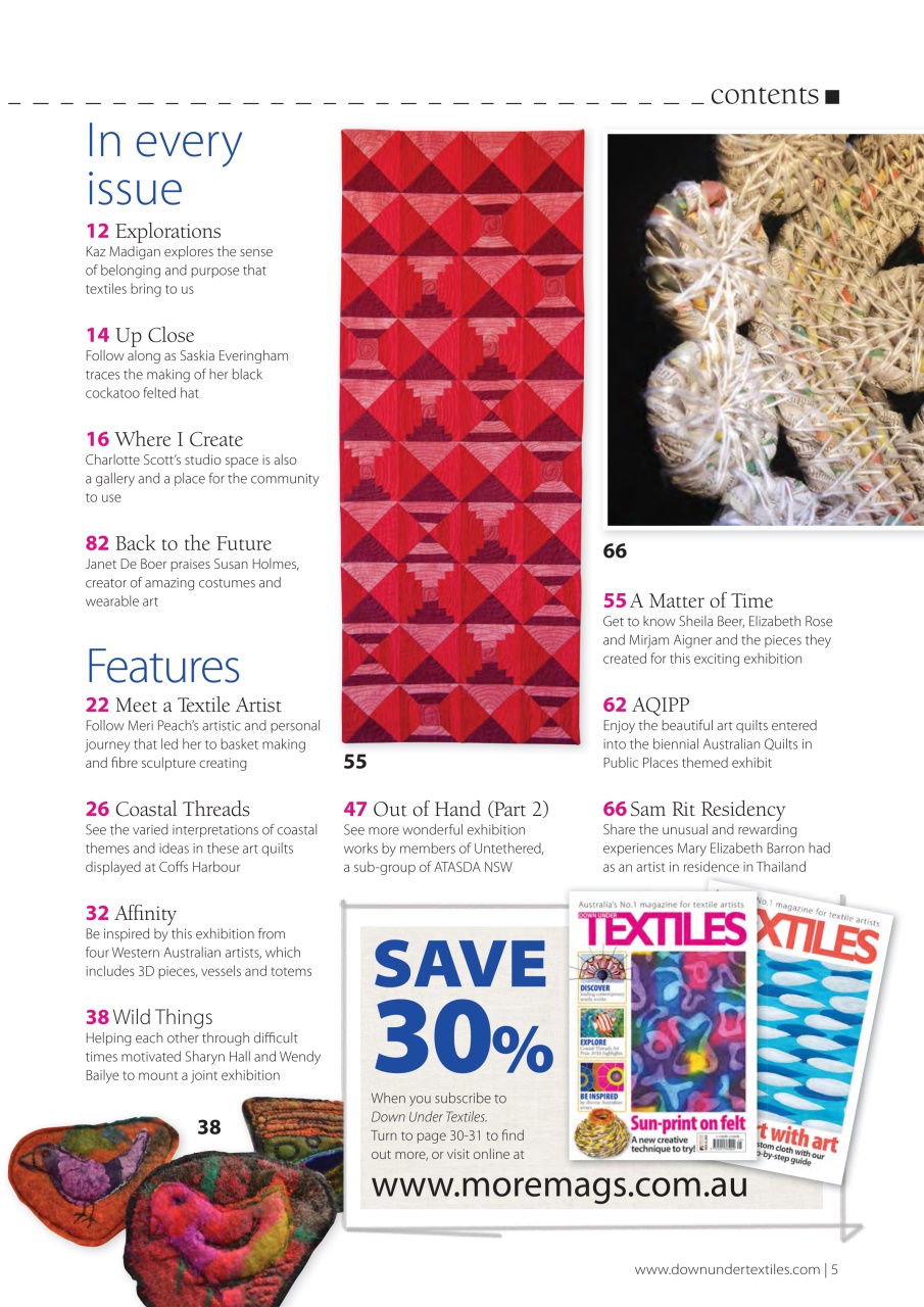 Down Under Textiles Preview Pages